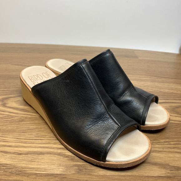 Stuart Weitzman Black Cutout Flower Leather Flats Slip On Womens Size 10 M - Picture 11 of 11